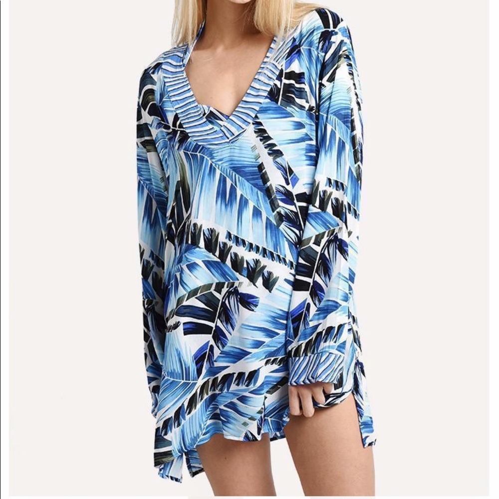 La Blanca Swimwear Leaf Two Cool Cover-Up Tunic